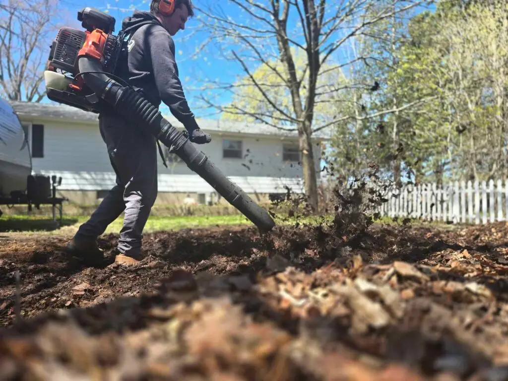 Up North Cleanup - Leaf Blowing